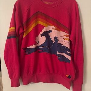 RARE Aviator Nation Mountain Wave Crewneck Sweatshirt